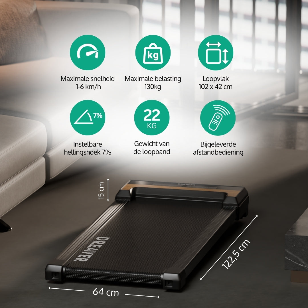 Dreaver X250-P Tapis de course - Inclinaison