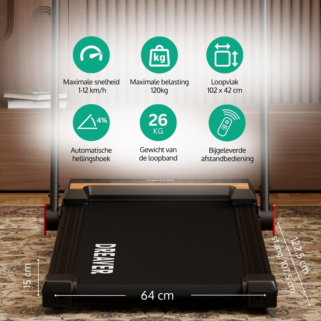 Dreaver X250 Tapis de course avec inclinaison